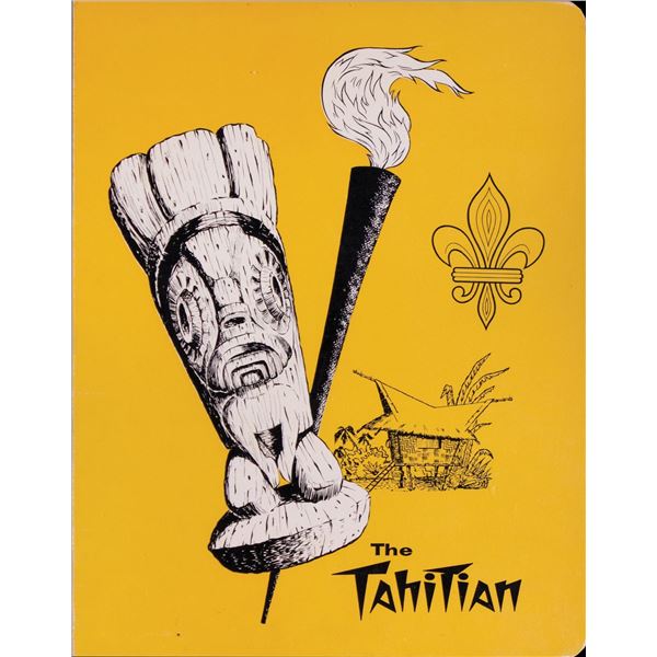 THE TAHITIAN PASADENA FLEUR DE LEI YELLOW.