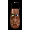 Image 1 : MOAI TIKI HEAD LANTERN WITH MARBLE EYES.