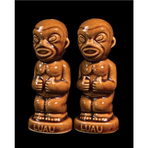 PAIR OF LUAU BEVERLY HILLS SALT & PEPPER SHAKERS.