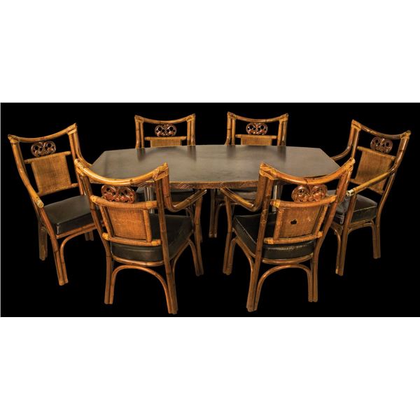 THE FAMOUS OCEANIC ARTS LUNCH ROOM TABLE and CHAIRS SET.