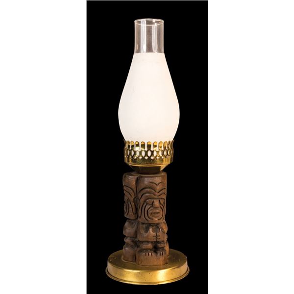 TRI-TIKI SMALL TABLE LAMP.