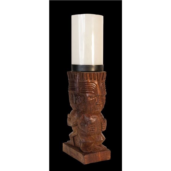 #1401 "THE MAORI" TABLE LAMP BASE - STYLE F.
