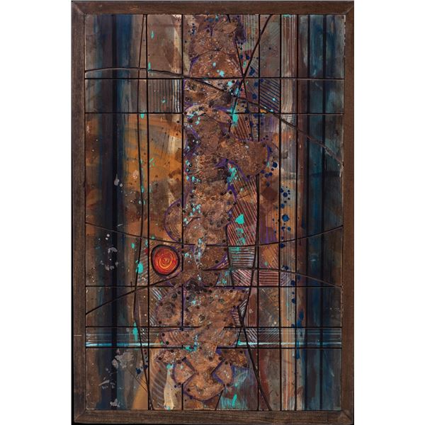 LEROY SCHMALTZ - "TIN MAZEING" MIXED MEDIA COLLAGE.