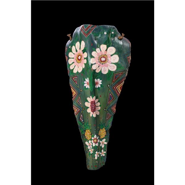 LEROY SCHMALTZ - PAINTED PALM SPATHE - "FLOWER TIKI".