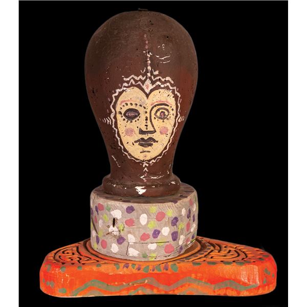 LEROY SCHMALTZ - ABSTRACT MANNEQUIN HEAD SCULPTURE.