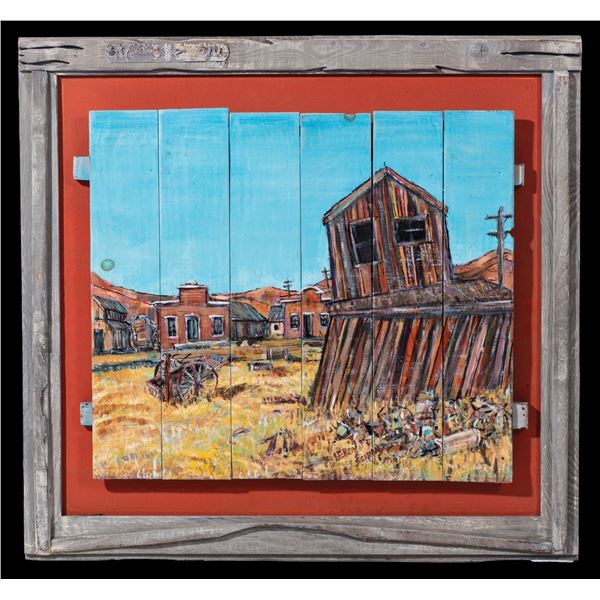 LEROY SCHMALTZ - "A BODIE SHACK" - MIXED MEDIA STILL LIFE.