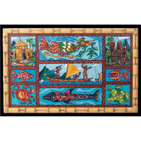 LEROY SCHMALTZ - "A TROPICAL MIX UP" PAINTING.