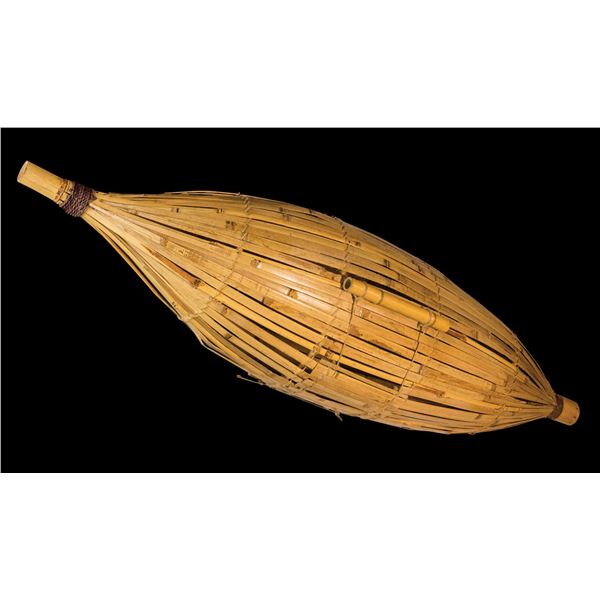 #2402 "TAHITIAN FISH TRAP" OA LAMP.