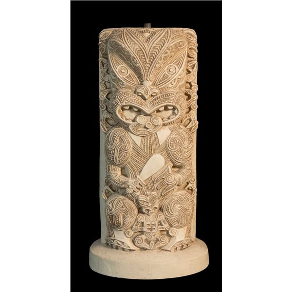 RESIN LARGE MAORI TIKI LAMP BASE PROTOTYPE.