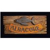 Image 1 : LEROY SCHMALTZ "ALBACORE TUNA" OA SHOWROOM SAMPLE SIGN.