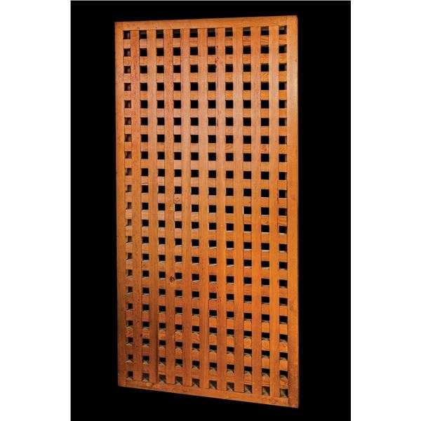 LARGE CUSTOM WOOD DECK GRATING OA WAREHOUSE SHOWROOM SAMPLE DISPLAY.