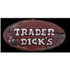 Image 1 : TRADER DICK'S CARVED OVAL OA HUT SIGN.