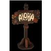 Image 1 : "ALOHA" OA LUAU RENTAL DEPARTMENT FLOOR SIGN.