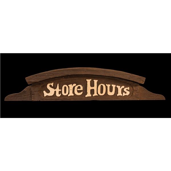 OA CARVED PAIR of RESTAURANT SIGNAGE.