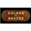 Image 1 : PAIR OF OA CARVED "RARE & UNUSUAL" and "COLORS & SHAPES" SIGNS.