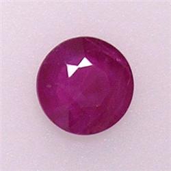 0.46 CTS ROUND RUBY 5 MM