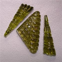 48 CTS LOT OF CARVED TOURMALINE 30x9 MM