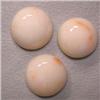 Image 1 : 38 CTS LOT OF ROUND ITALIAN CORAL CABOCHON 15 MM