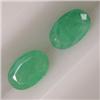 Image 1 : 0.83 CTS PAIR OF OVAL EMERALD 6x4 MM