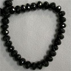 137 CTS BLACK MYSTIC SPINEL BRIOLETTE STRAND 7 MM