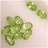 Image 1 : 2.70+ CTS LOT OF TEN OVAL PERIDOT 5X3 MM