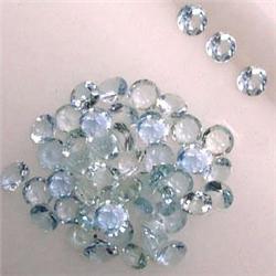 2.90 CTS LOT OF ROUND AQUAMARINE 2.5-2 MM