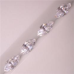 7 CTS LOT OF 4 MARQUISE CUBIC ZIRCONIA 10X5 MM