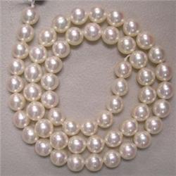 7 MM JAPANESE AKOYA PEARL STRAND - 16 INCHES