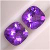 Image 1 : 3.50 CTS 2 CUSHION CUT AMETHYSTS 8X8 MM