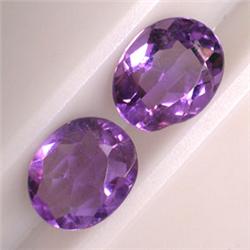 4+ CTS 2 OVAL AMETHYSTS 10X8 MM