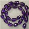 Image 1 : 78 CTS AMETHYST BRIOLETTE STRAND 11x8 MM - FULL DRILLED