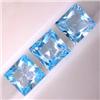 Image 1 : 8 CTS LOT OF 3 SQUARE TOPAZ 8X8 MM