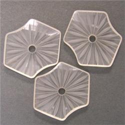 43 CTS LOT OF 3 LASER CUT QUARTZ JACKETS 29X22 MM