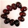 Image 1 : 12.70 CTS LOT OF 11 OVAL GARNET CABOCHONS 7X5 MM