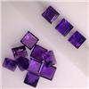 Image 1 : 4.10 CTS LOT OF 12 SQUARE AMETHYSTS 4X4 MM