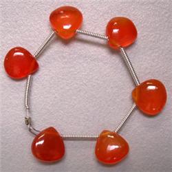 17.30 CTS LOT OF CARNELIAN TEAR DROPS 9 MM