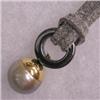 Image 1 : 14K GOLD 11 MM BLACK TAHITIAN PEARL AND HEMATITE UNISEX PENDANT