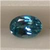 Image 1 : 1.10 CTS OVAL SHAPED NATURAL BLUE ZIRCON