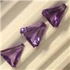 Image 1 : 3.89 CTS LOT OF TRIANGLE SHAPED AMETHYST - DIFFERENT SIZES
