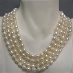 7x8 MM FRESH WATER PEARL INFINITY STRAND 64 INCHES