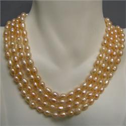 6x8 MM APPROX FRESH WATER PEARL INFINITY STRAND 64 INCHES