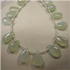 Image 1 : 85 CTS BLUE LACE AGATE TEAR DROP STRAND