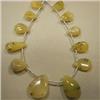 Image 1 : 57 CTS AGATE TEAR DROPS STRAND