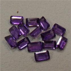 4 CTS LOT OF EMERALD CUT AMETHYST 5x3 MM