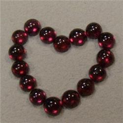 7.80 CTS LOT OF ROUND GARNET CABOCHON 4 MM