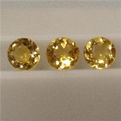 6.60 CTS LOT OF ROUND CITRINE 8.5 MM