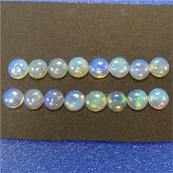 5 CTS LOT OF ROUND OPAL CABOCHON 5 MM - HIGH QUALITY