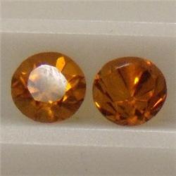 2.30 CTS PAIR OF ROUND SHAPED GOLDEN CITRINE 6 MM