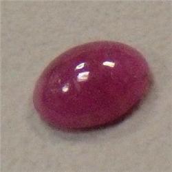 1.67 CTS OVAL RUBY CABOCHON 8x6 MM