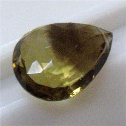 16 CTS BICOLOR CITRINE TEAR DROP 20x15 MM - TOP DRILLED